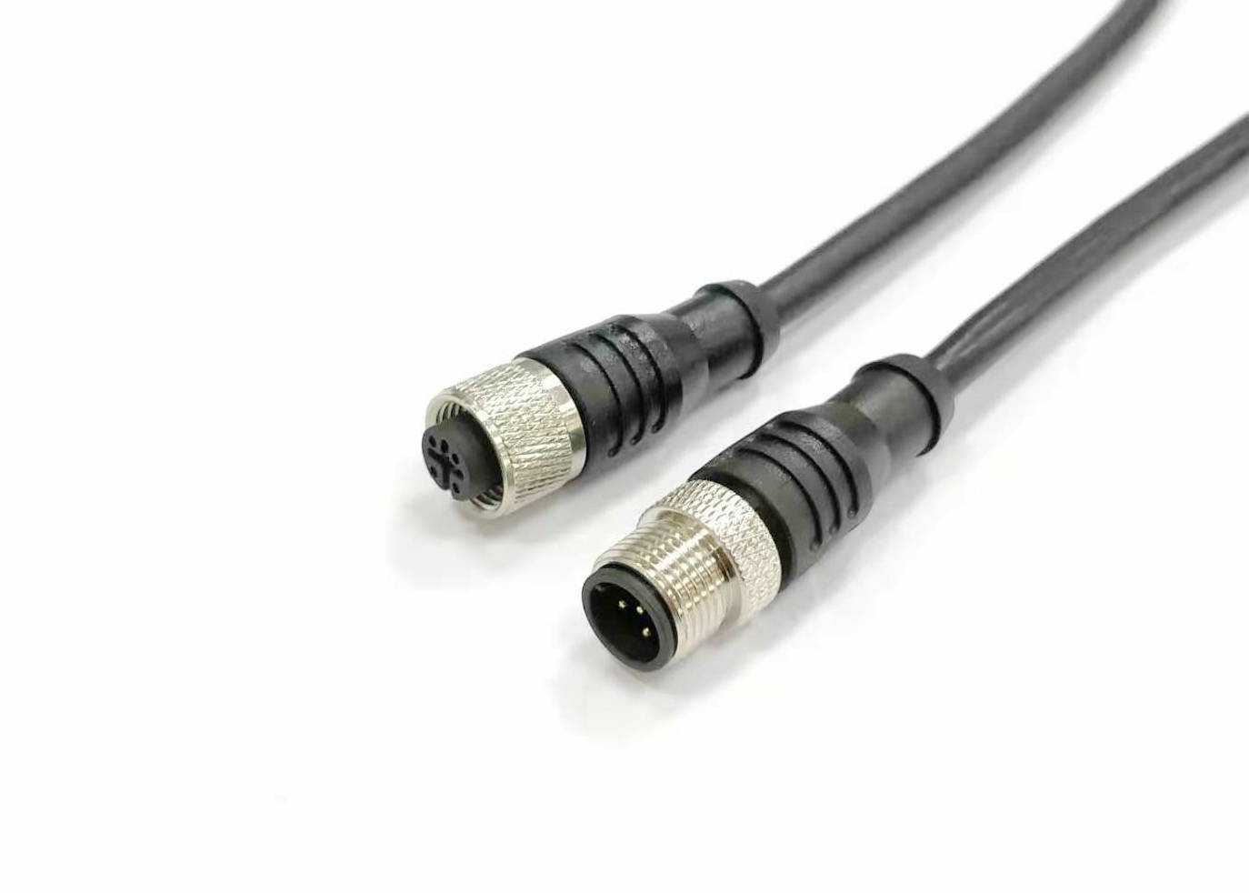 传感器/执行器电缆M12预铸插头4芯8芯12芯